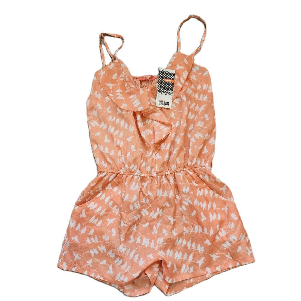 Westsurf Peach and White Romper Size 8 (Medium)